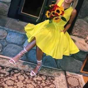 Yellow homecoming dress